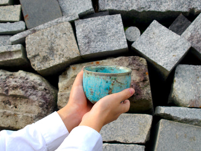 BLUE TSUTSU CHAWAN TEA BOWL