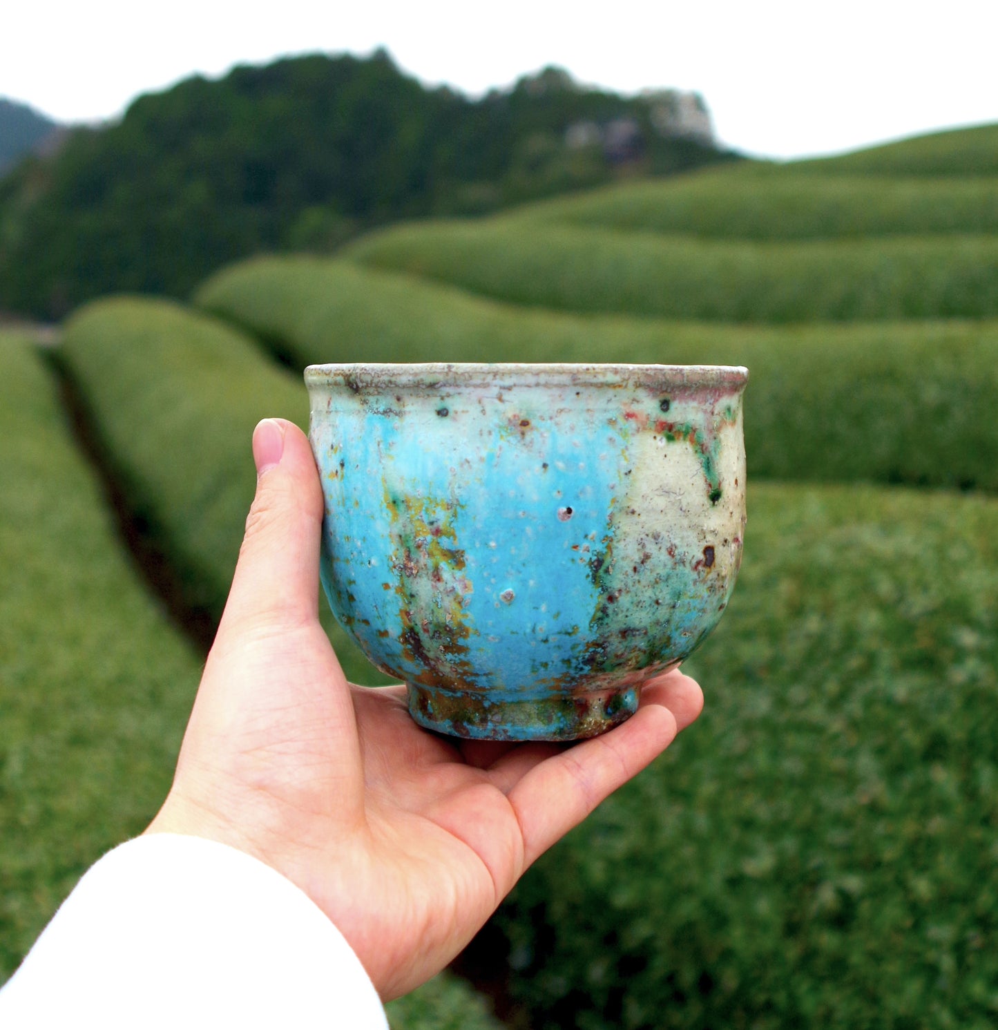 BLUE TSUTSU CHAWAN TEA BOWL