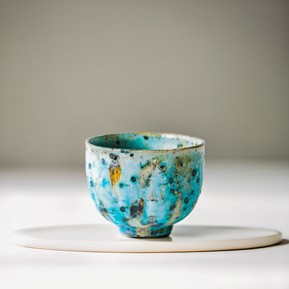 BLUE TSUTSU CHAWAN TEA BOWL