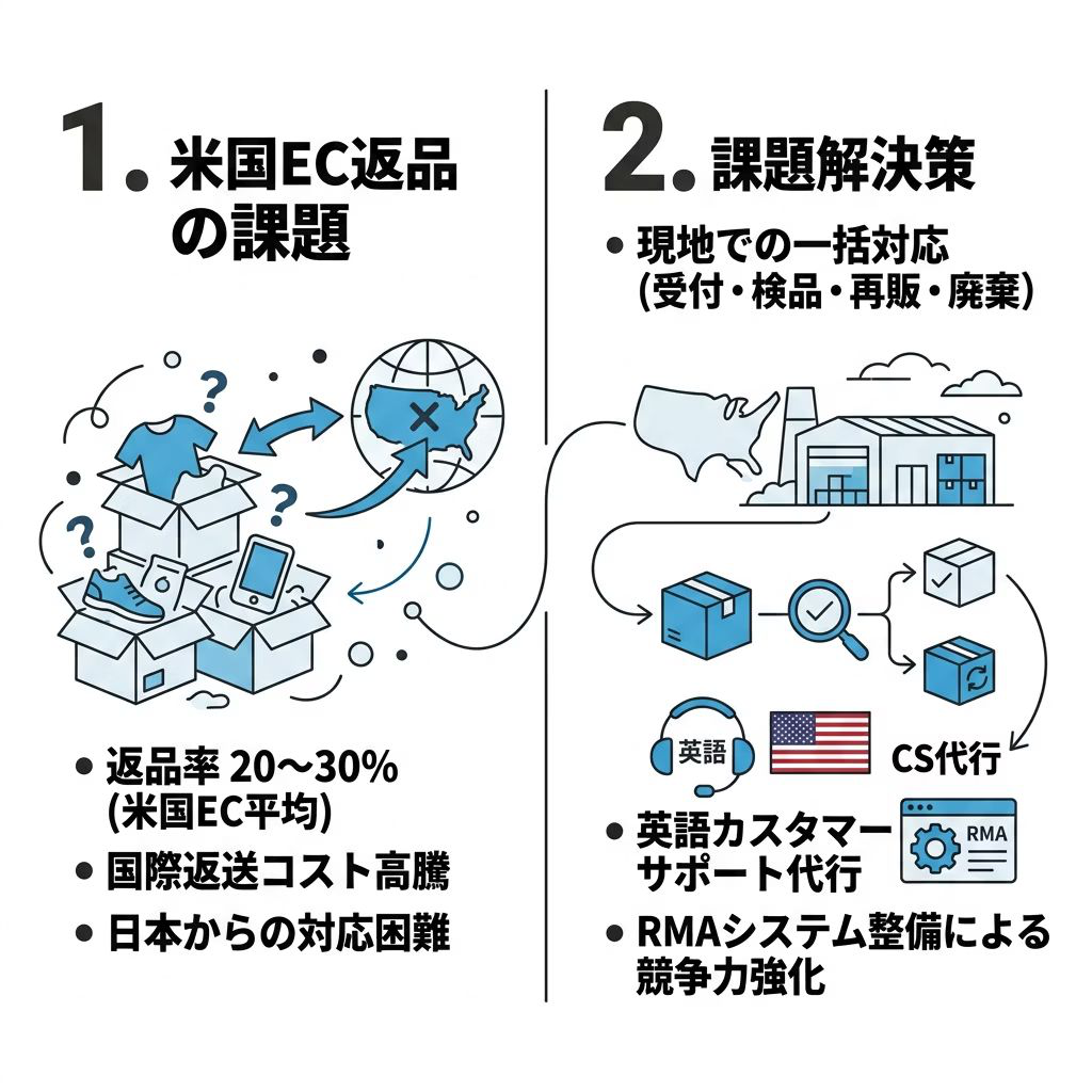 米国EC返品の課題と解決策